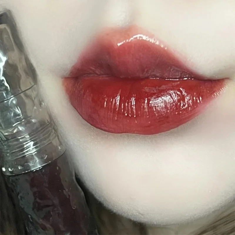 Water Licht Nude Bruine Lipgloss Blijvende Waterdichte Spiegel Glas Thee Rode Lippenstift Niet Gemakkelijk Te Vervagen Lip Glazuur Lippen Make-Up Cosmetisch