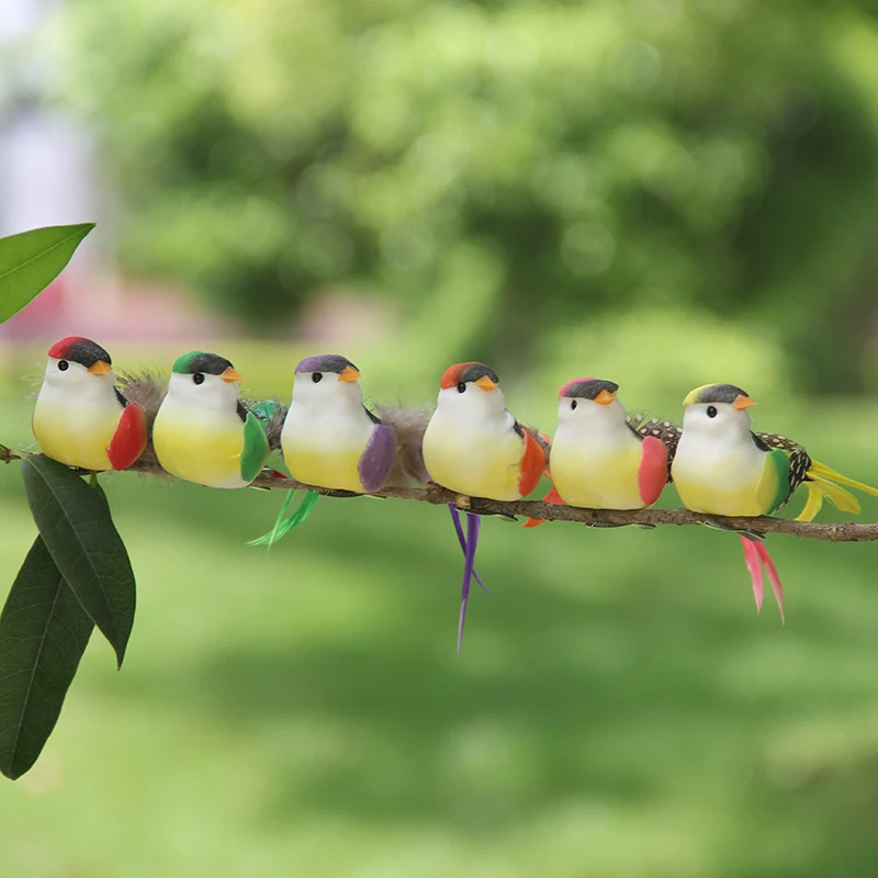 Swallow Tail Bird Clip Handmade Simulation Bird Plant-decorated artificial bird handicrafts for Ornament