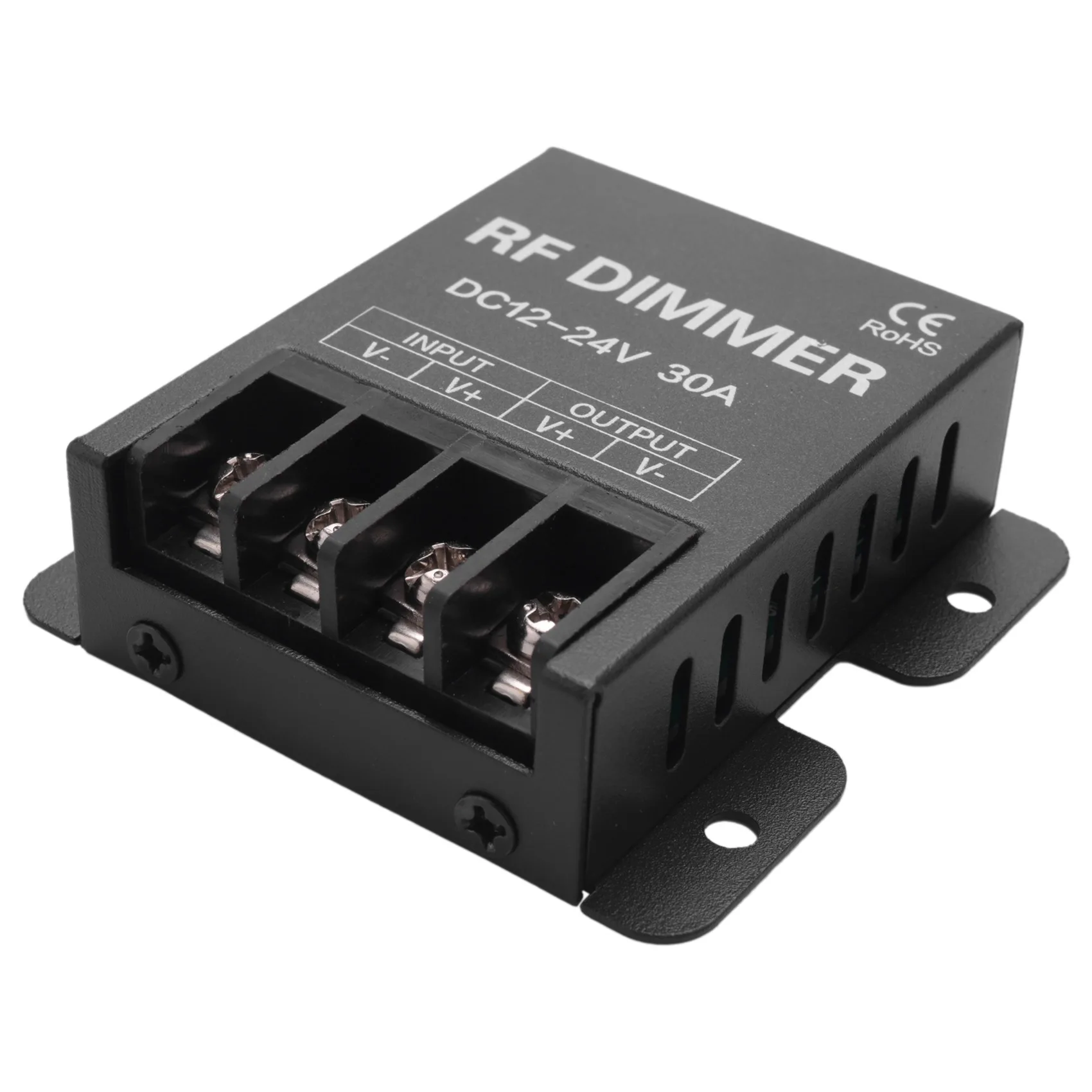 ABKP-12V RF LED Dimmer Pengontrol Kecerahan Nirkabel 3 Tombol Remote DC 12V-24V 30A 360W 720W Untuk Strip Warna Tunggal 5050 3528 L