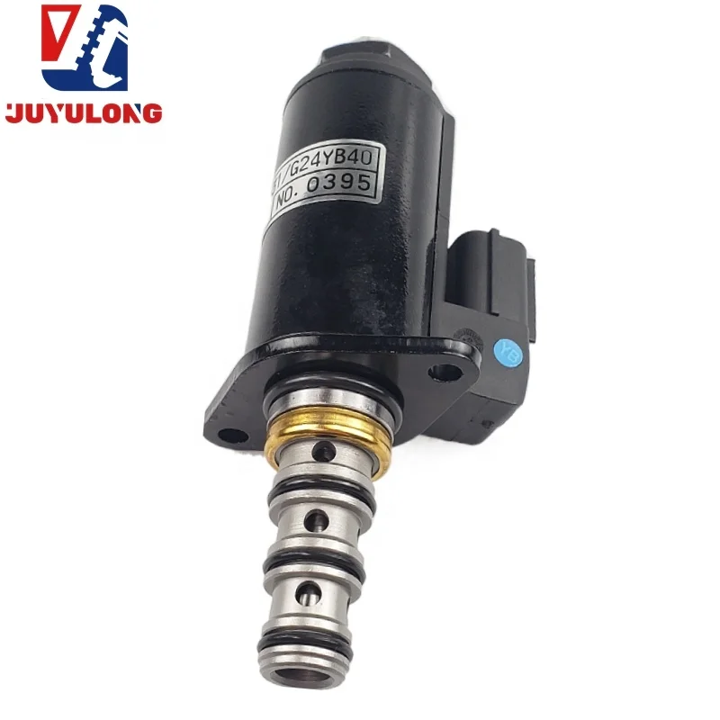 JUYULONG is suitable for Kobelco SK200 250 260-3-55-6 excavator G24YB40 hydraulic pump rotary brake solenoid valve