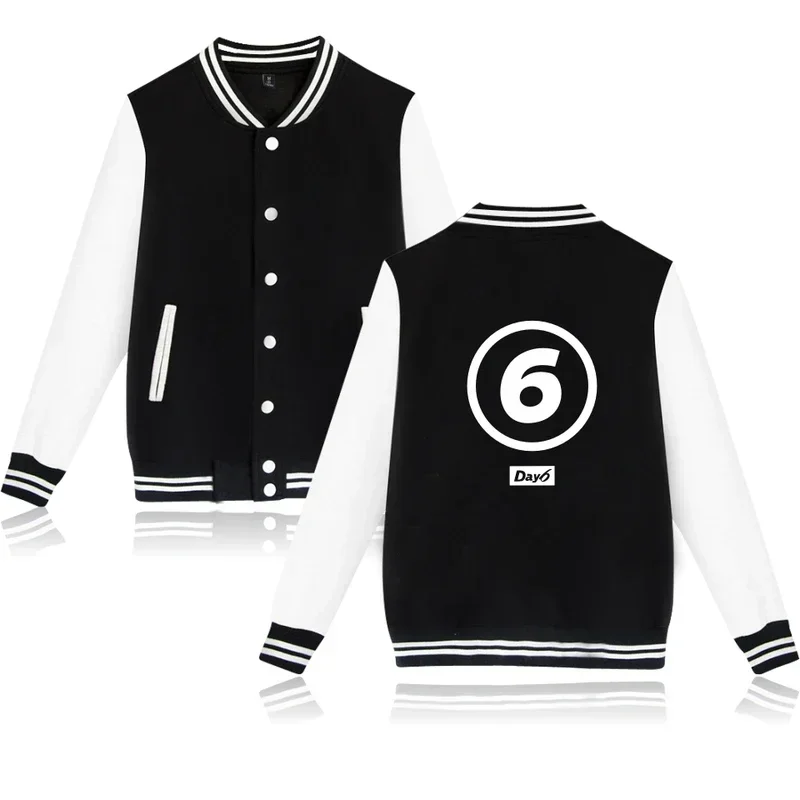 

Day6 fashion sport hip hop men women baseball jacket coats casual long sleeve Harajuku hoodies jackets sweatshirts tops 4XL