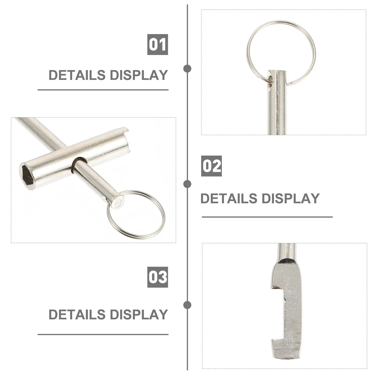 

4Pcs Durable Professional Water Meter Keys High Hardness Triangle Spanners Corrosion Resistant Inside Triangle Keys Easy Use