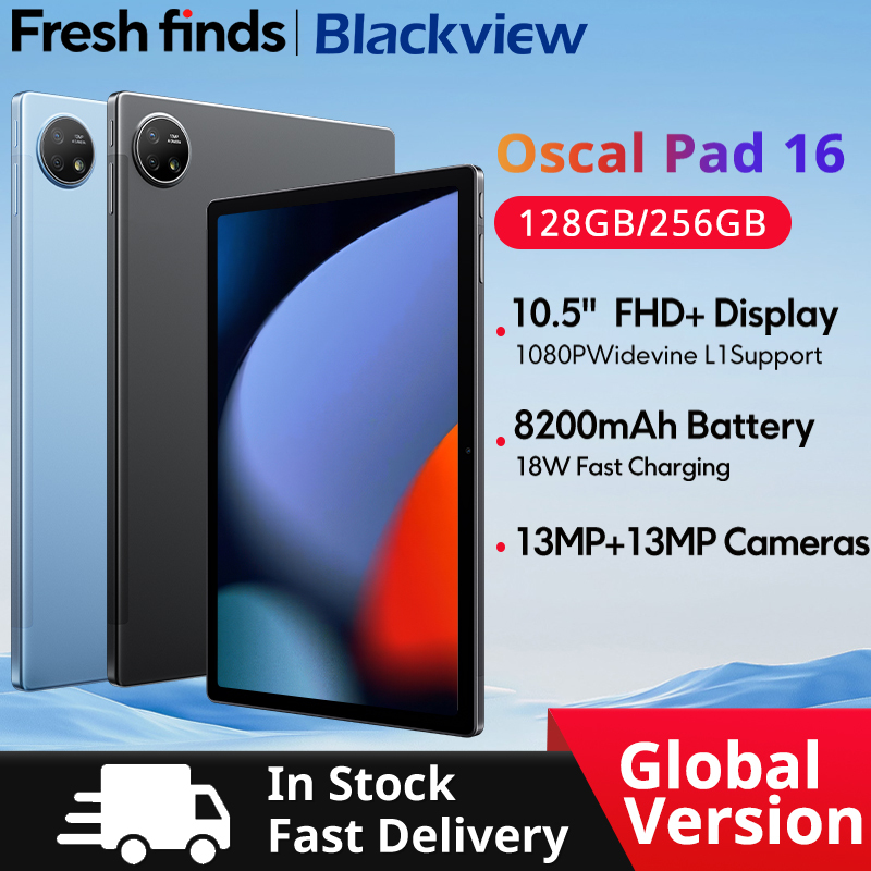  Blackview Oscal Pad 16 Tablet 10.5'' FHD+ Display 8GB 256GB Octa core Unisoc T606 8200mAh  13MP Camera 