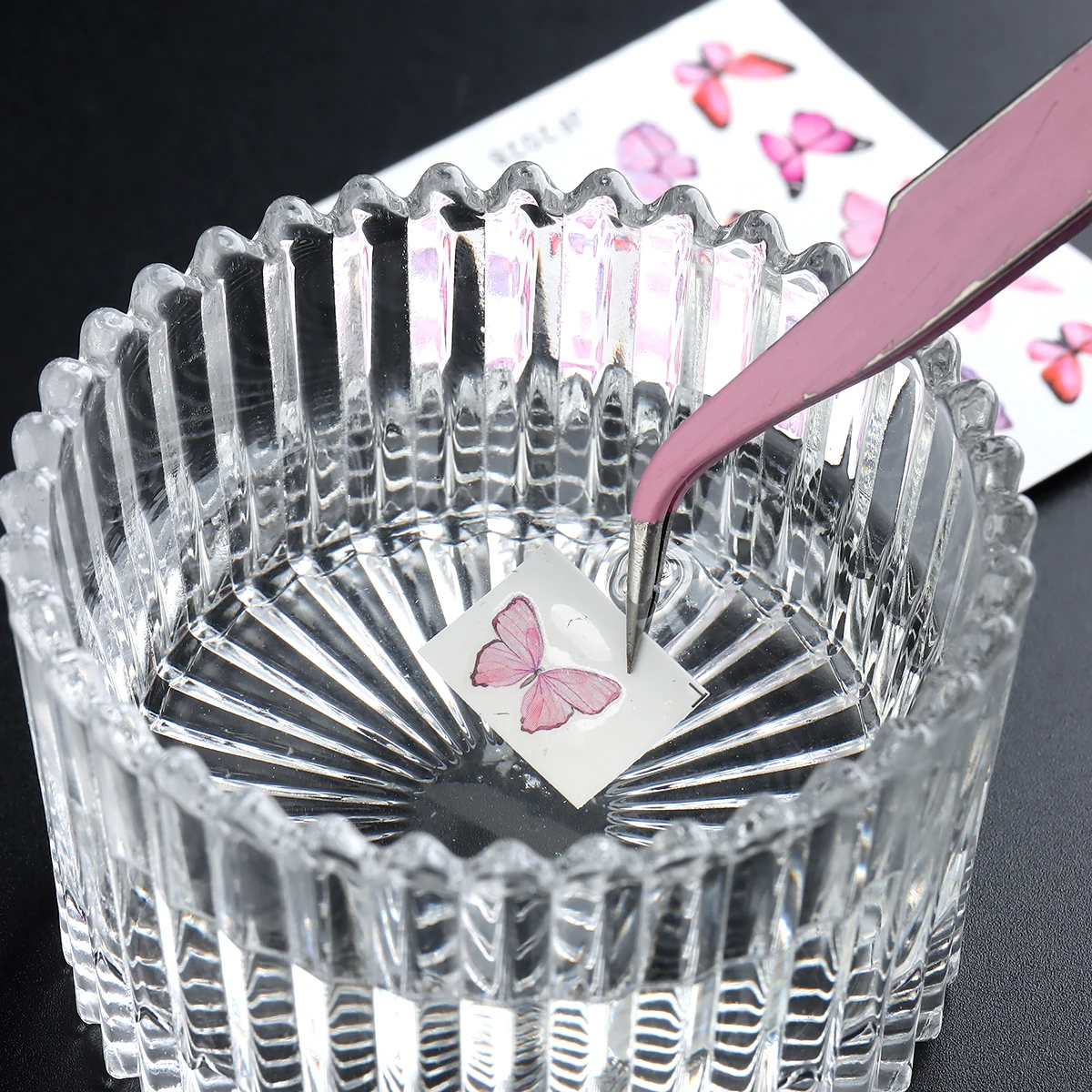 Recipiente de Cristal Transpar - Nail Art Elegan reseña y precio