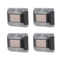 4pcs Solar Lights Up Down Wall Decorative Sconce Light Outdoor Backyard Deck Fence Post Lamp