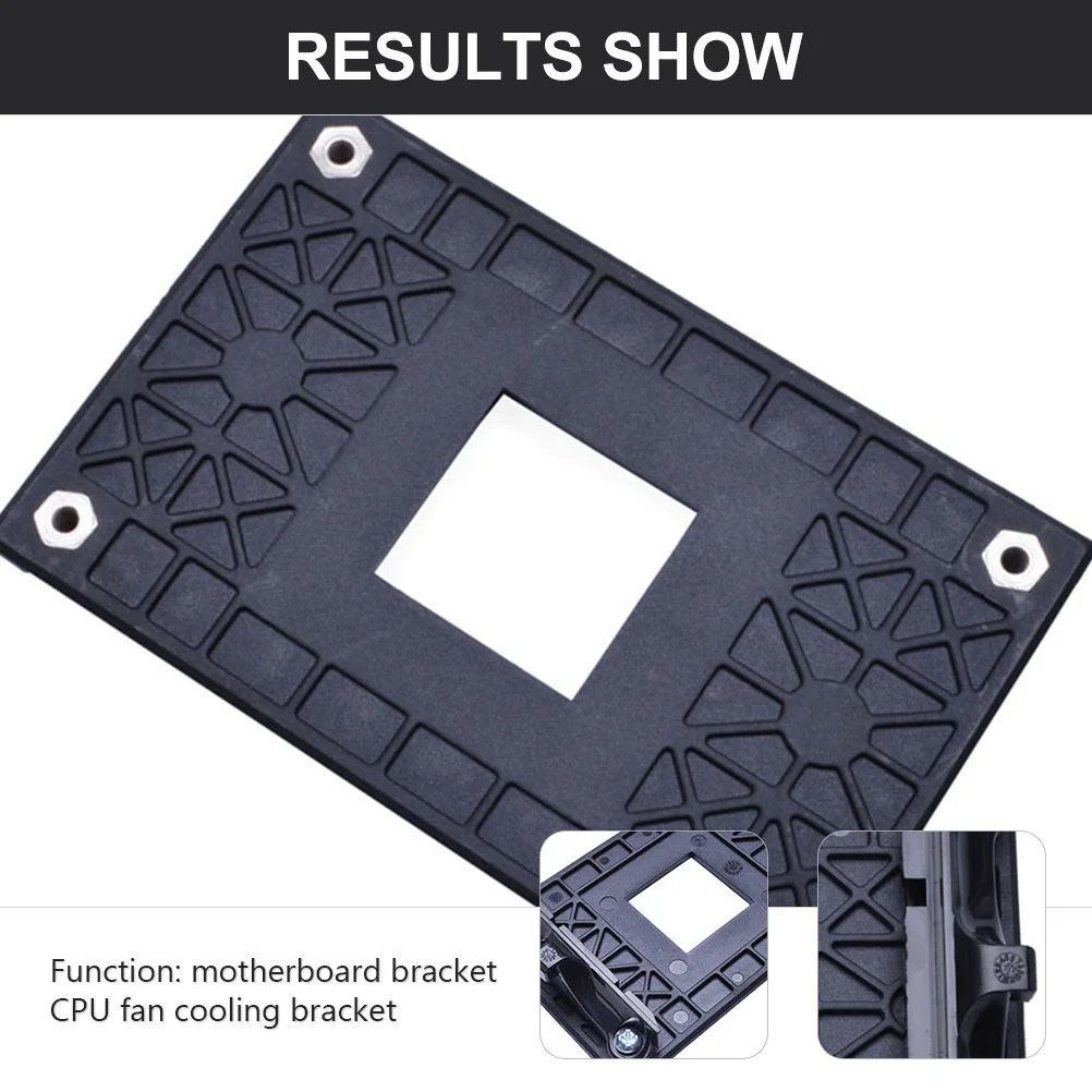 

3 PCS Radiator Motherboard Fan Bracket Mounting for CPU Heatsink Socket Retention Black Base