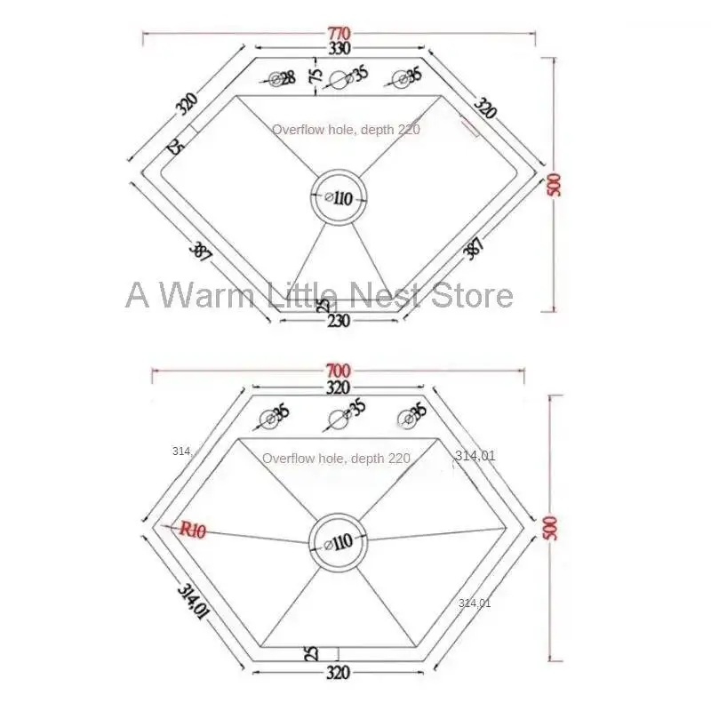

Угловая кухонная мойка из нержавеющей стали 304 с нанопокрытием, специальная форма, для малогабаритных квартир, большая одинарная мойка для мытья посуды
