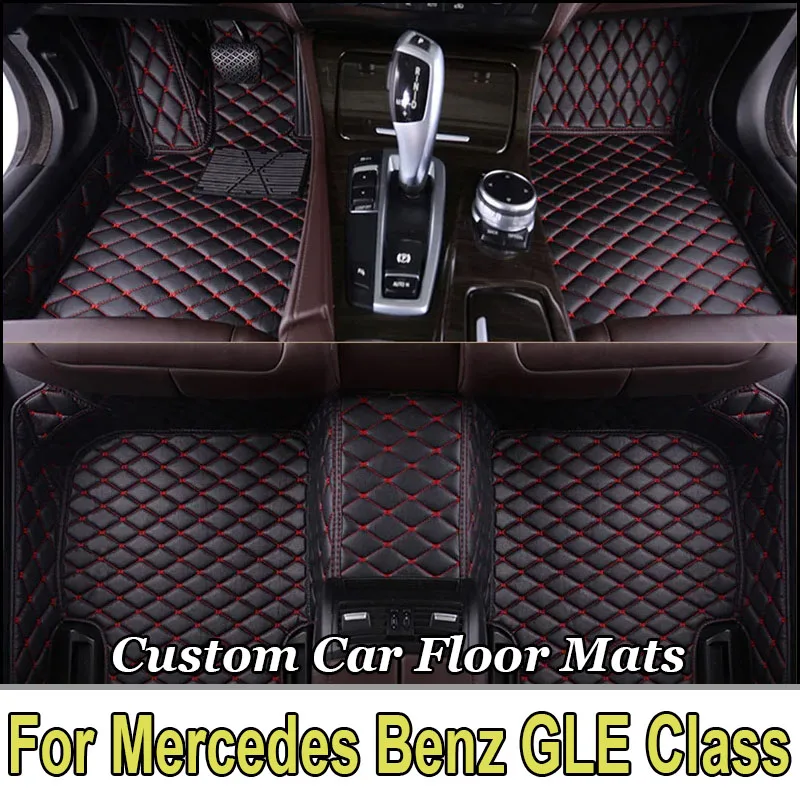 

Автомобильные коврики для Mercedes Benz GLE Class W167 V167 Five Seats 2022 2021 2020 2019, пользовательские автомобильные подушечки для ног, аксессуары для интерьера