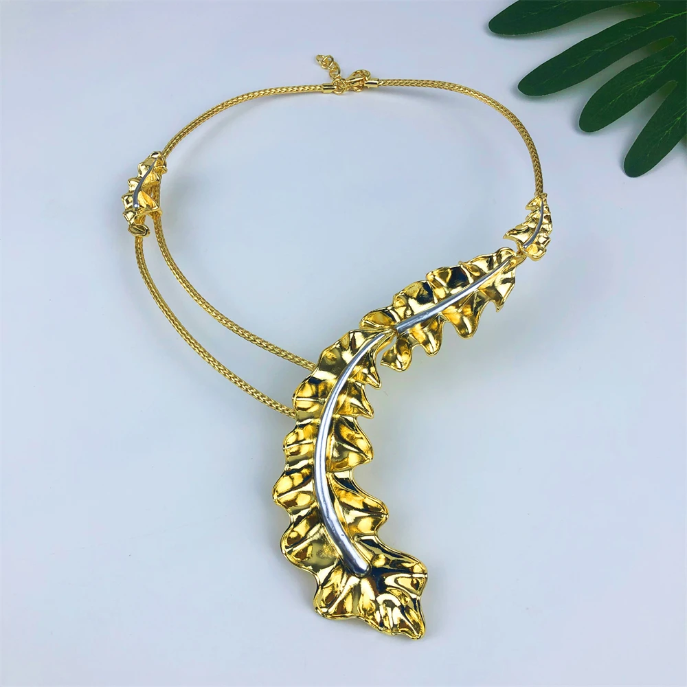ESALE Fashion Luxury Gold Plated Jewelry Set Necklace Drop Earrings Bracelet Ring African Bridal Wedding Party Gifts