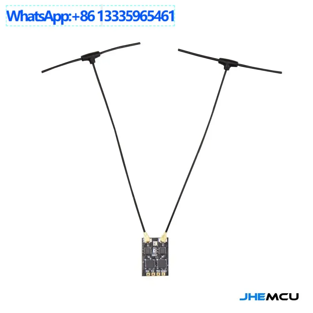 

2PCS JHEMCU RP4-TD ELRS 2.4GHz Diversity Receiver, FPV Model Aircraft Long Range