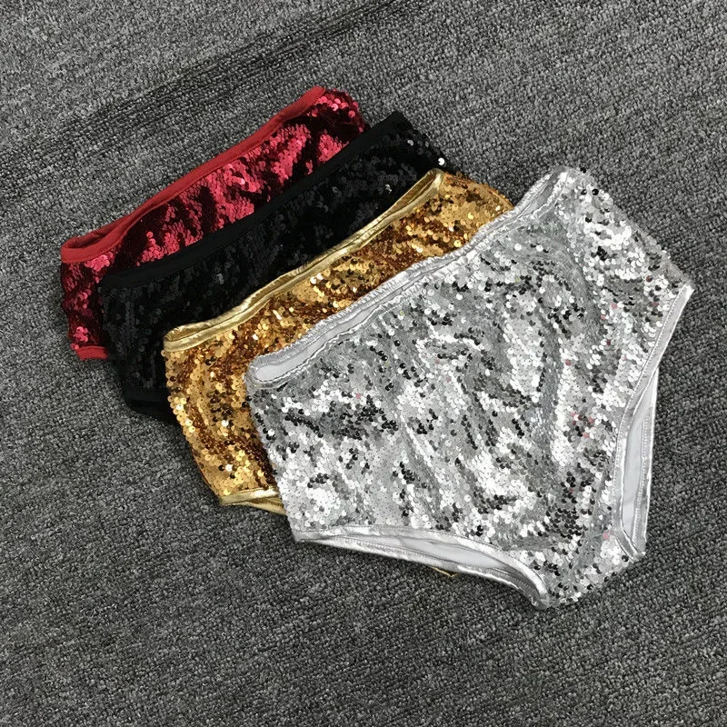 Women's Low Waist Sexy Sequin Shorts Nightclub