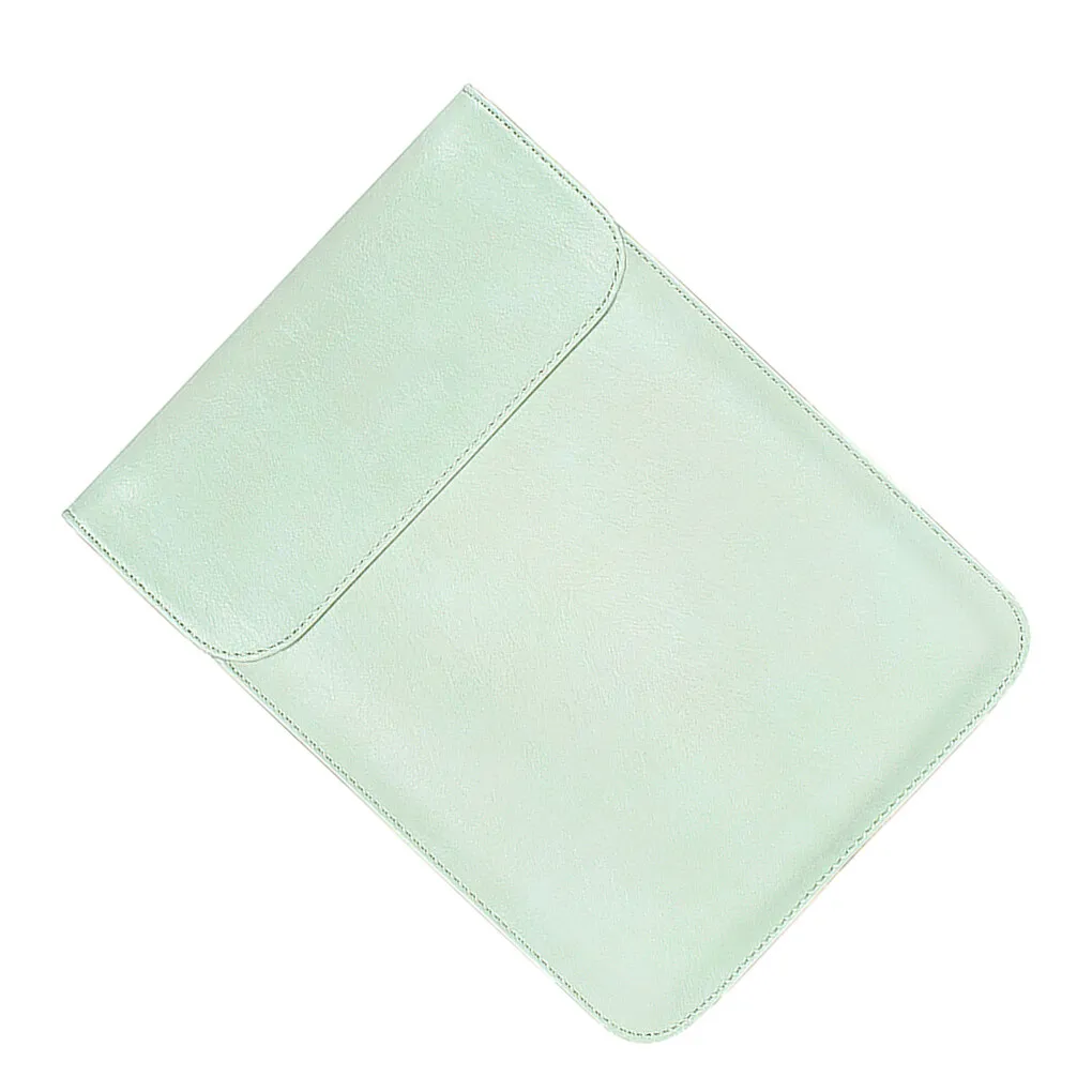 Laptop Cover Waterproof PU Storage Sleeve Bag Notebook Computer Cover Replacement for MacBook  Green  14 1 inch