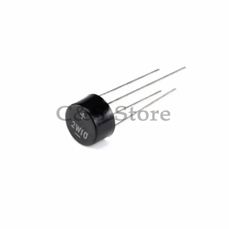 10pcs 2W10 2A 1000V Bridge Rectifiers 1A 1000V