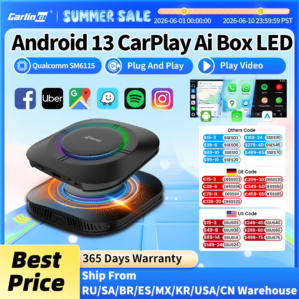 AI Box CarPlay z Androidem 13