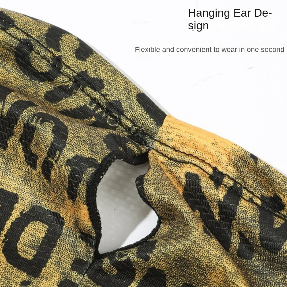 Bufandas Graffiti en inglés protector solar máscara facial protección UV transpirable máscara de montar sombreado fino toalla facial de seda de hielo senderismo