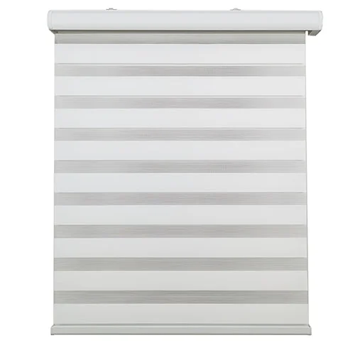 Double layer Day and Night Indoor Shade Window Cordless Zebra Blinds Shade Dual Layer Zebra Roller Window Blinds