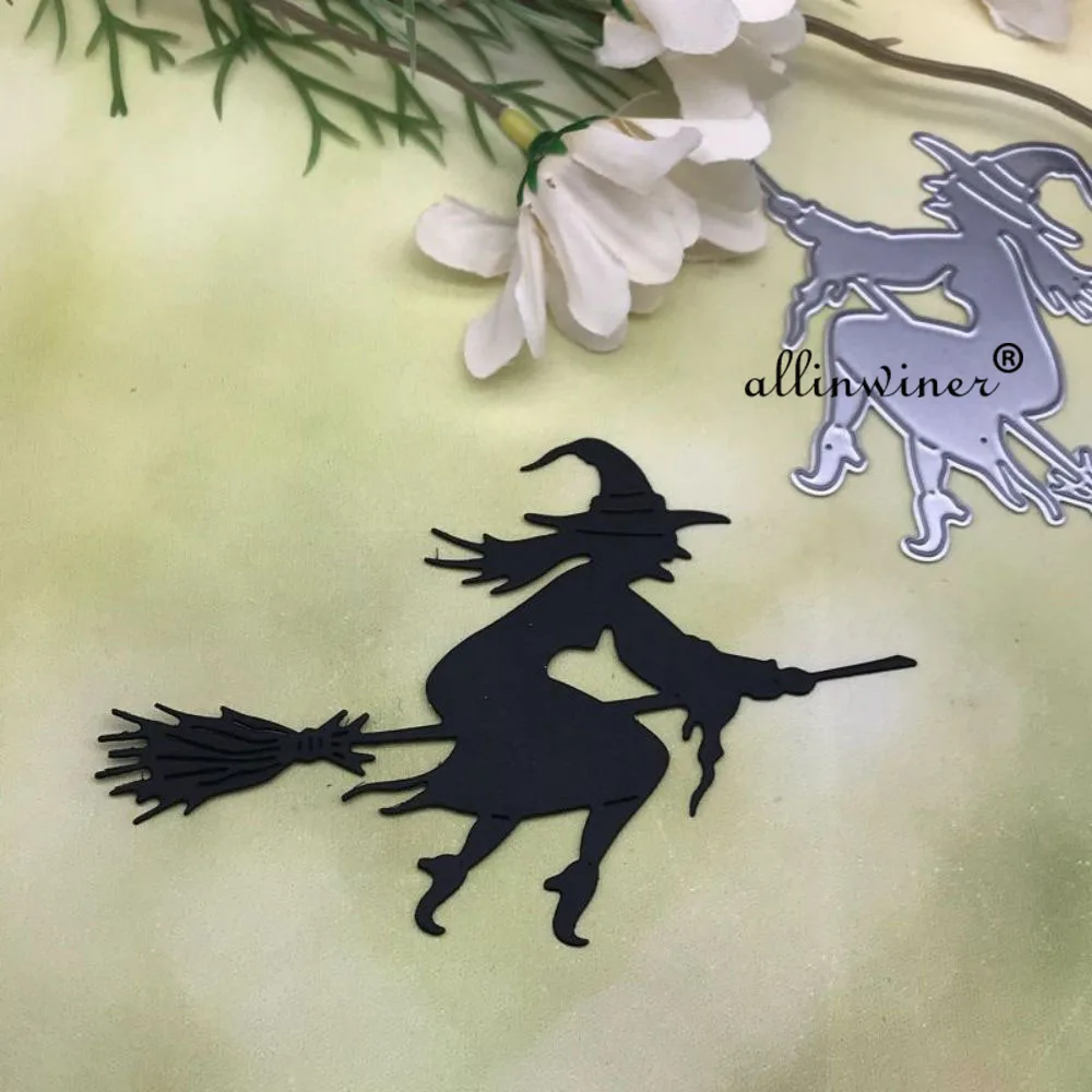 Halloween Broom witch Metal Cutting Dies for DIY Scrapbooking Album Paper Cards Decorative Crafts Embossing Die Cuts