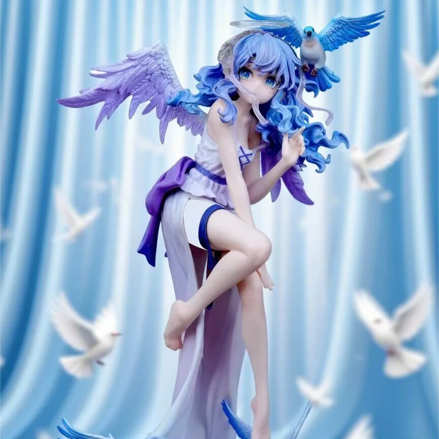

25cm Little Angel Ariel Beautiful Girl GK Statue Anime Handmade Action Figures Desktop Case Decoration Ornament Gift
