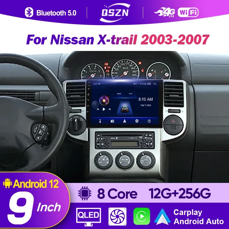 

Android 12 Car Radio Multimedia DVD Video Player Navigation Carplay For Nissan X-trail 2003 2004 2005 2006 2007 GPS Carplay GPS