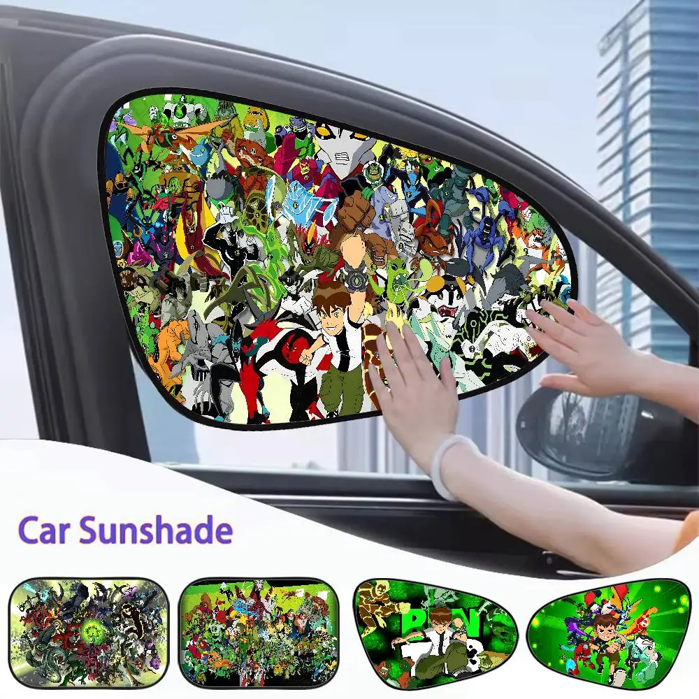 

Animated Cartoon B-Ben10 Car Sunshade Covers Cover Universal Car Curtain Auto Window Sun Shade Protector Accessories