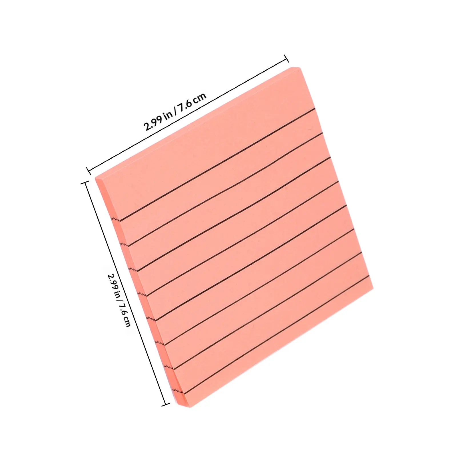 8Pcs Fluorescent Lined Small Reusable Memo Pads Smooth Writing Portable for Office Study Lined