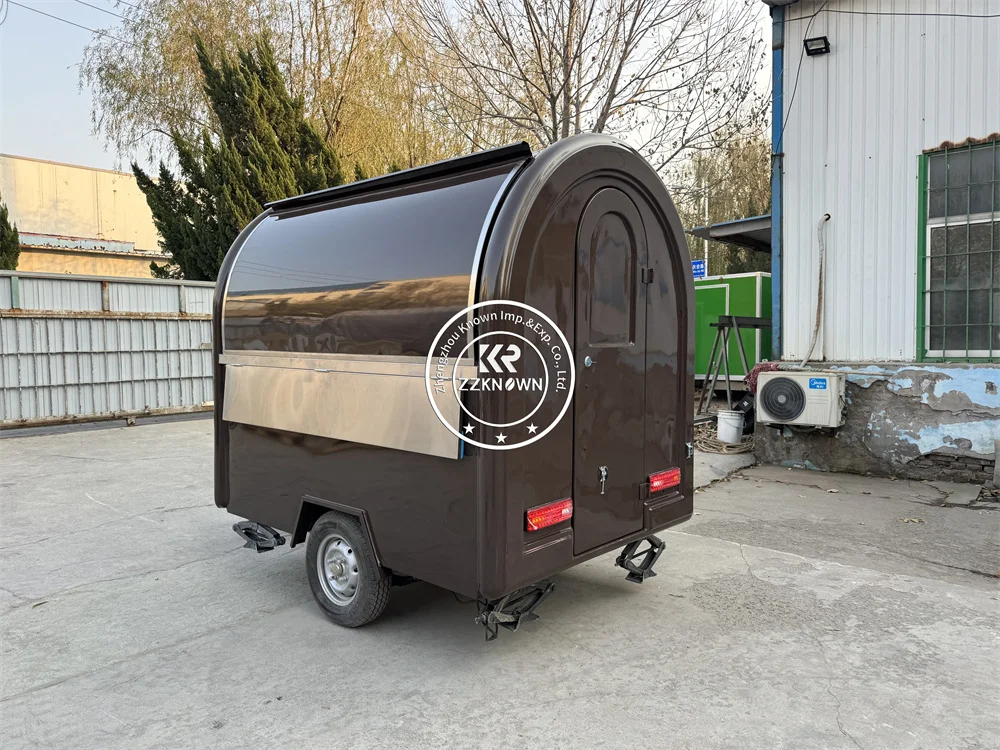 Fast Food Truck Custom Kitchen Equipments Street Pizza Snack Kiosk Concession Food Trailer With Wheels