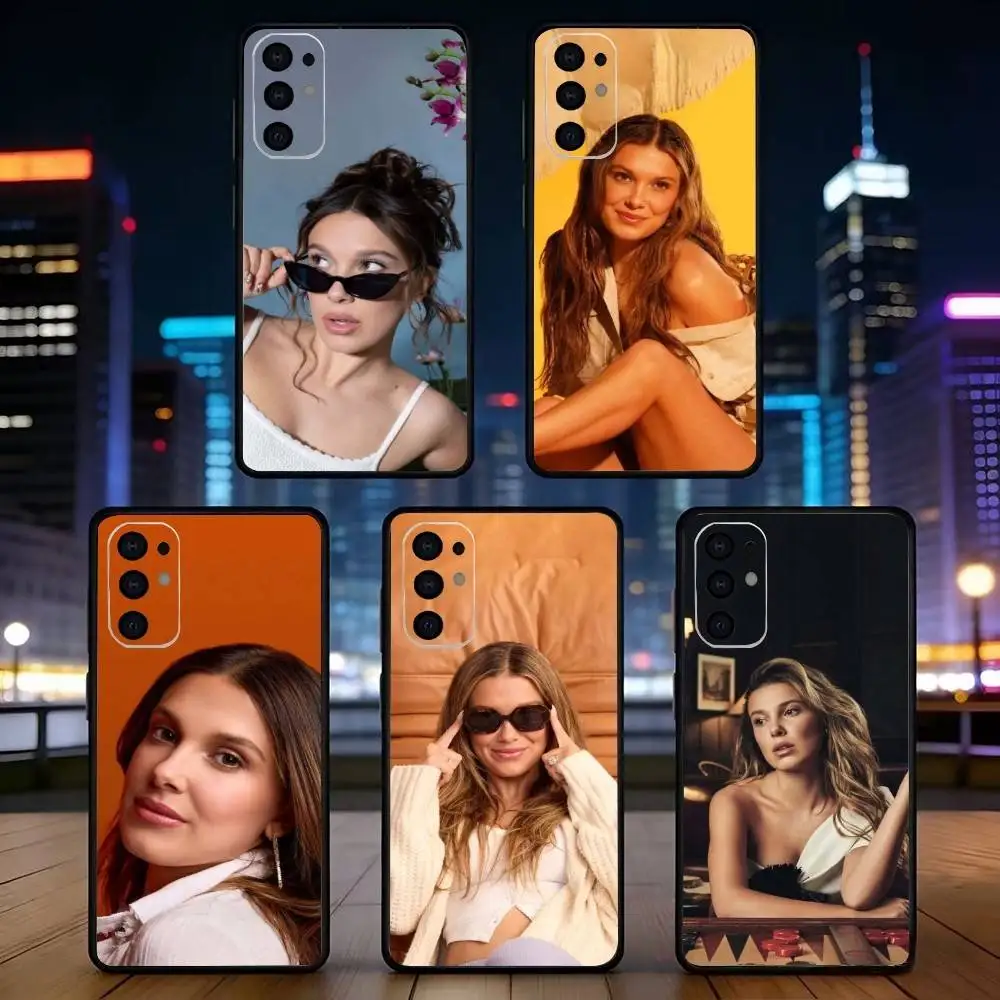 

Millie Bobby Brown Phone Case Black Silicone Soft For Samsung S25,S24,S21,S22,S23,S30,Ultra,S20,Plus,Fe,Lite