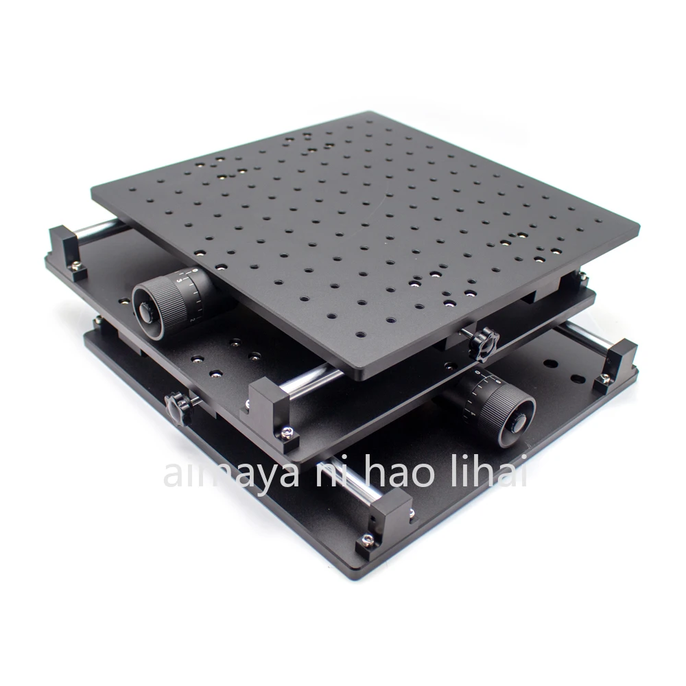 300x300x100MM XY Manual Translation Stage – 150x150MM Travel, 70KG Load for Laser Marking Machine