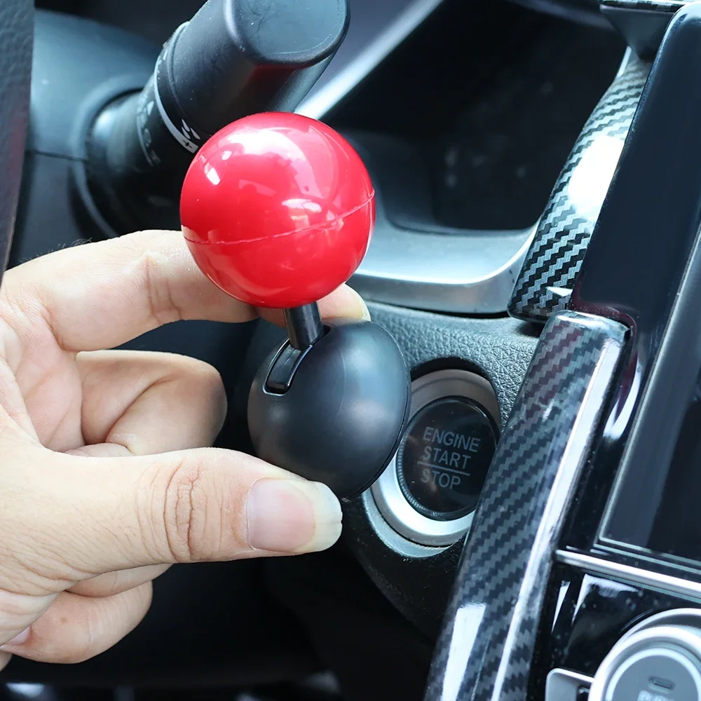 1/2pcs Car One Click Start Button Joystick Multi-function Plastic Button Car Engine Start Stop Cover Decoration Sticker Style