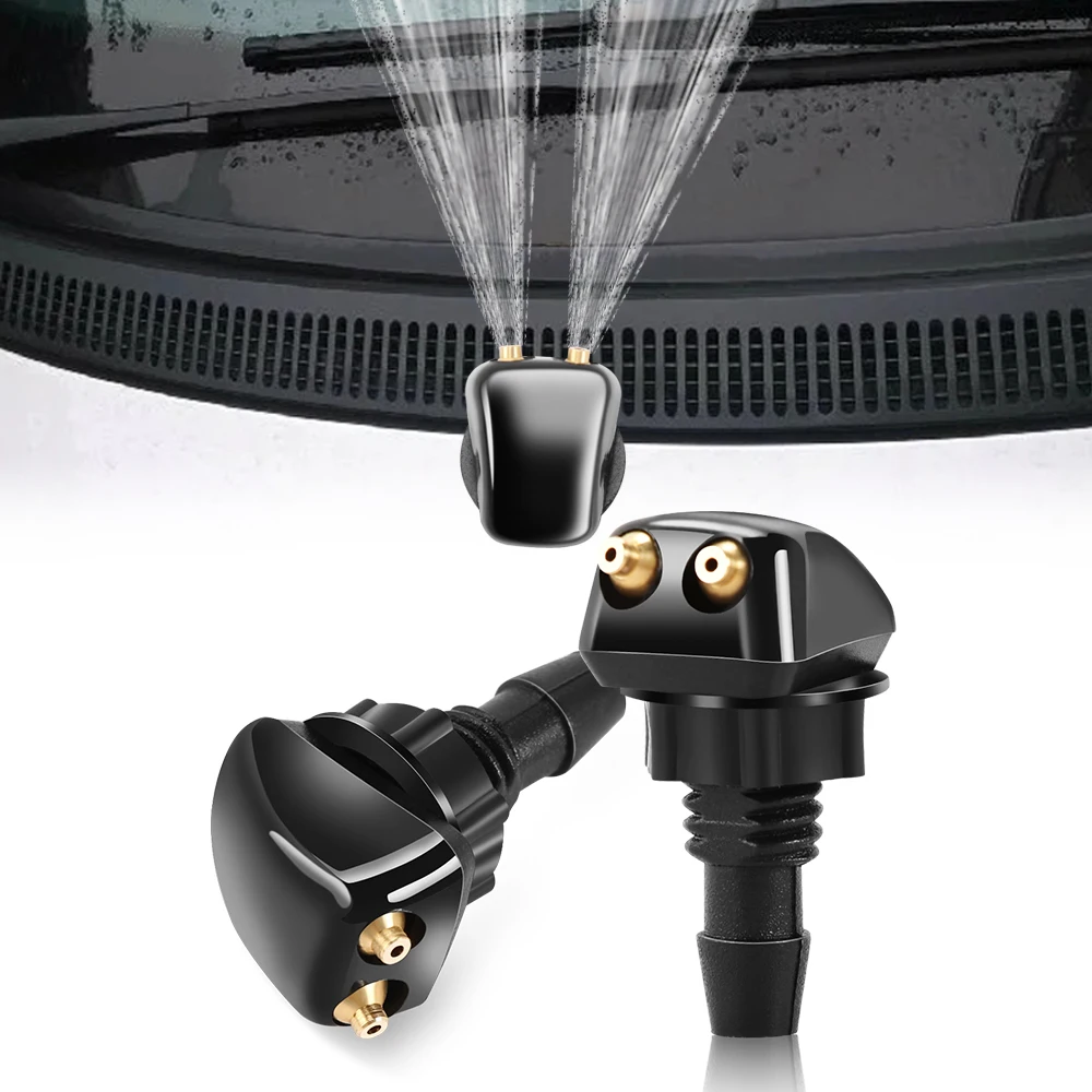 Car Front Windshield Windscreen Washer Jet Nozzles Water for nissan qashqai j10 j11 juke x trail t32 for honda civic CRV Abarth