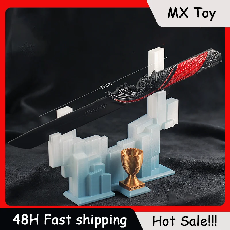 35cm Delta Force S8 Season Engel-Dämon Dunkler Stern-Dämon Dual-Form Spielmodell Sammlerfigur Messer Spielzeug Schwert Ornament
