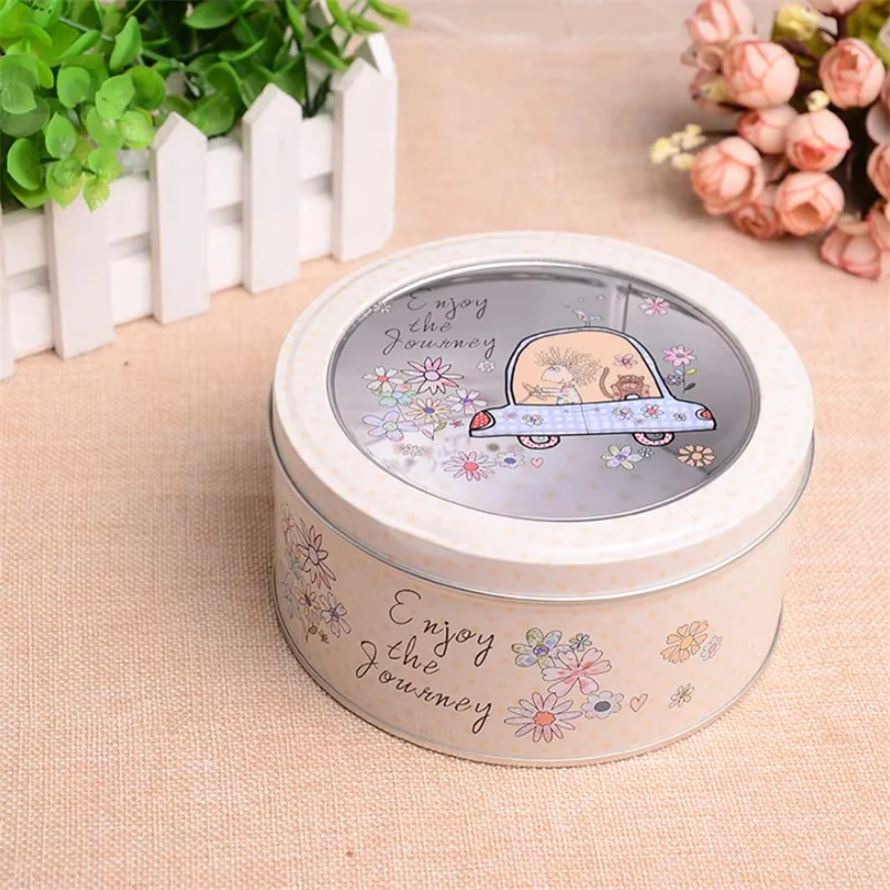 Caja de Metal Estilo Caricatura, Caja Portátil para Guardar Dulces, Monedas Pequeñas, Pendientes, Anillos, Organizador, Tarro para Galletas y Chocolate, Resistente a la Humedad