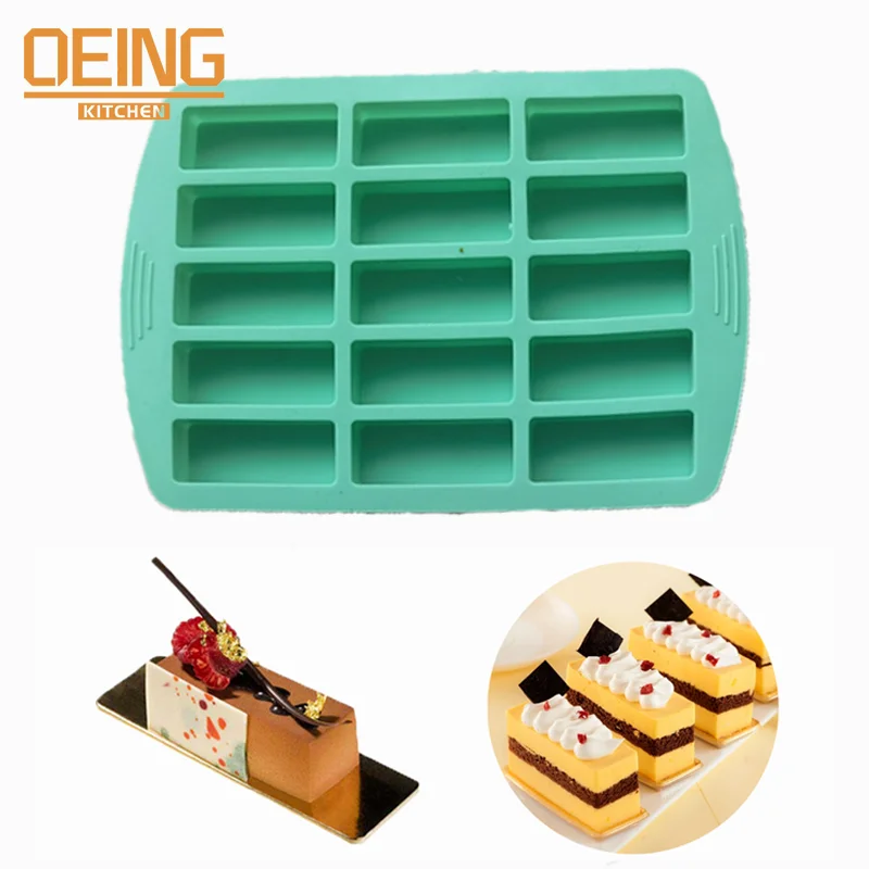 

15 Cavity Square Silicone Molds Jelly Candy Chocolate Truffles Mold Ice Cube Tray Grid Fondant Mould Cake Decorating Tools