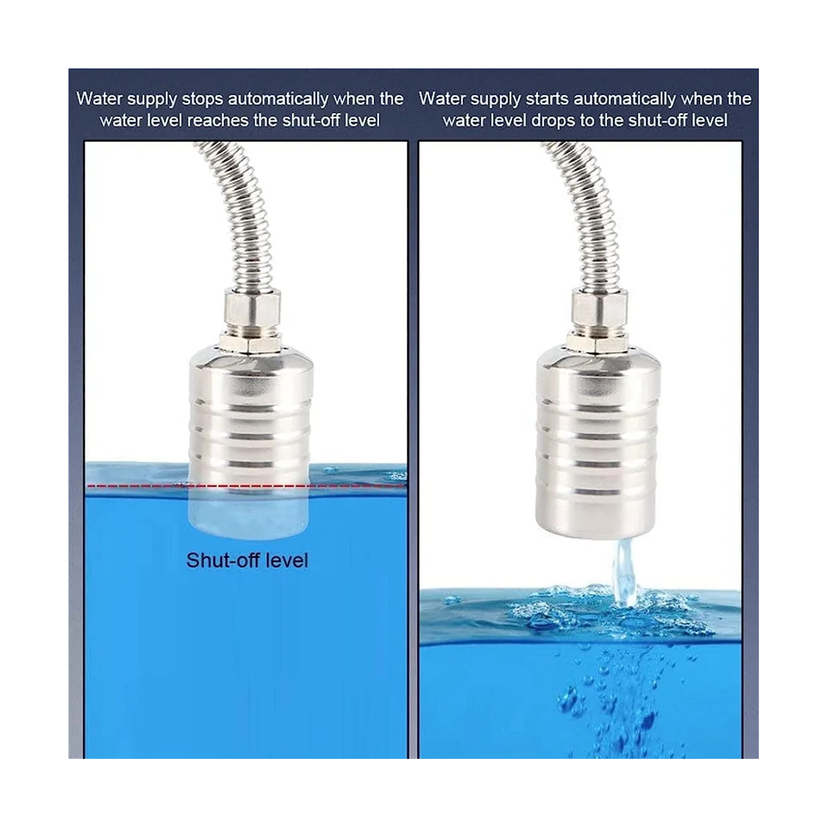 Valvola a galleggiante di controllo del livello dell'acqua completamente automatica in acciaio inossidabile 304, regolatore automatico del livello dell'acqua