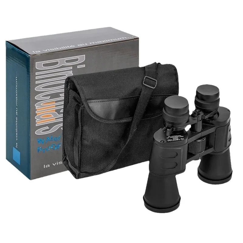 10-180x100 Binoculars Adjustable Multi-magnification Optical Binoculars Portable HD Binoculars Suitable for Camping Travel Conce