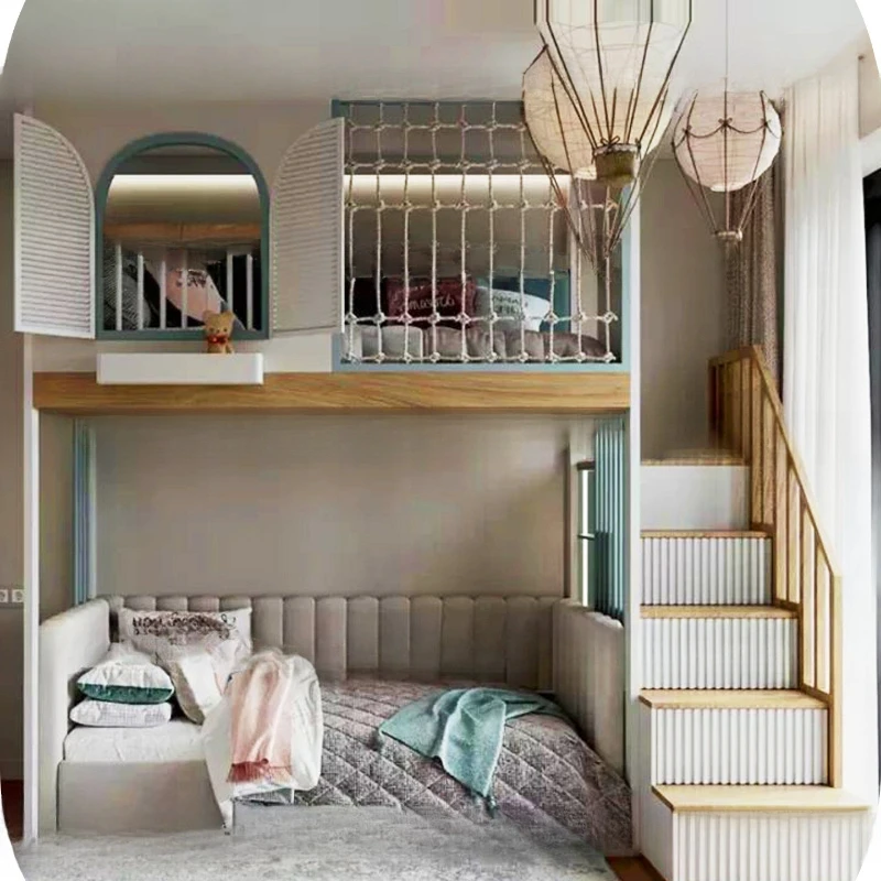 Sono disponibili pavimenti superiori e inferiori per adulti. Piccolo doppio essere d, a castello superiore e inferiore, legno massello genitore-figlio be d.