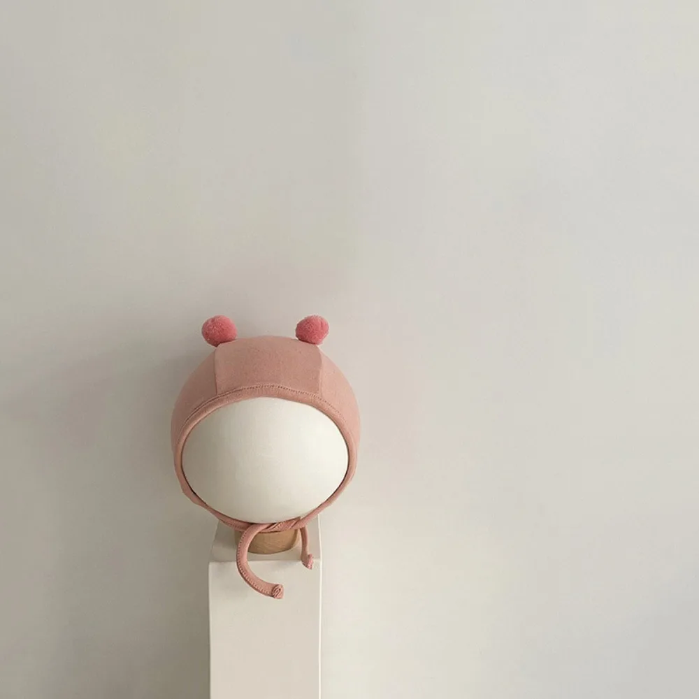 

Thin Windproof Baby Bear Ear Protection Hat Cotton Thickened Pullover Style Children's Cap Cartoon Design No Brim