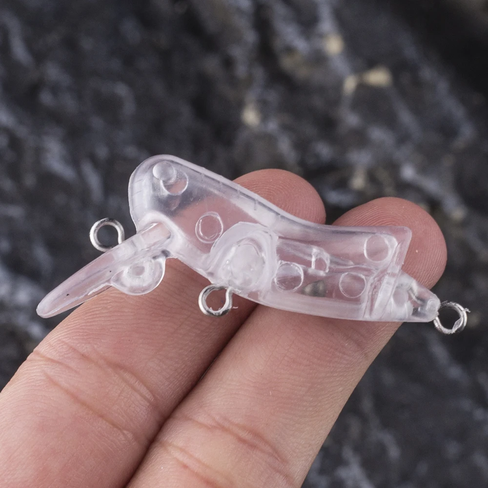 Crankbait flotante mini sin pintar para cebo Dr.Holife – 4,5 cm - imagen 2