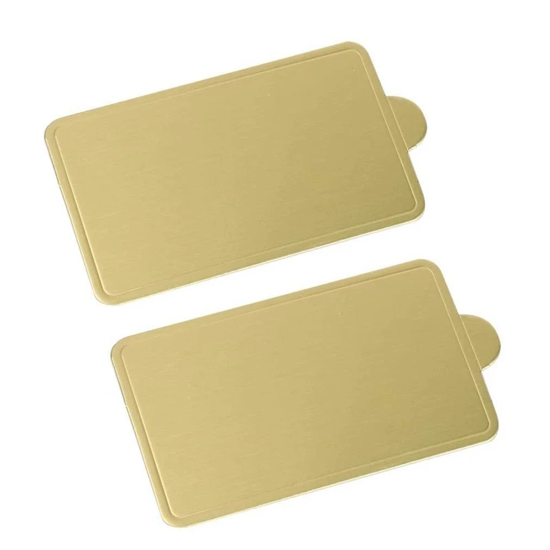 100 Slices Of Mousse Bottom Pad Cake Spacer 90X50mm Rectangular Baking Pastry Display Wedding Tray