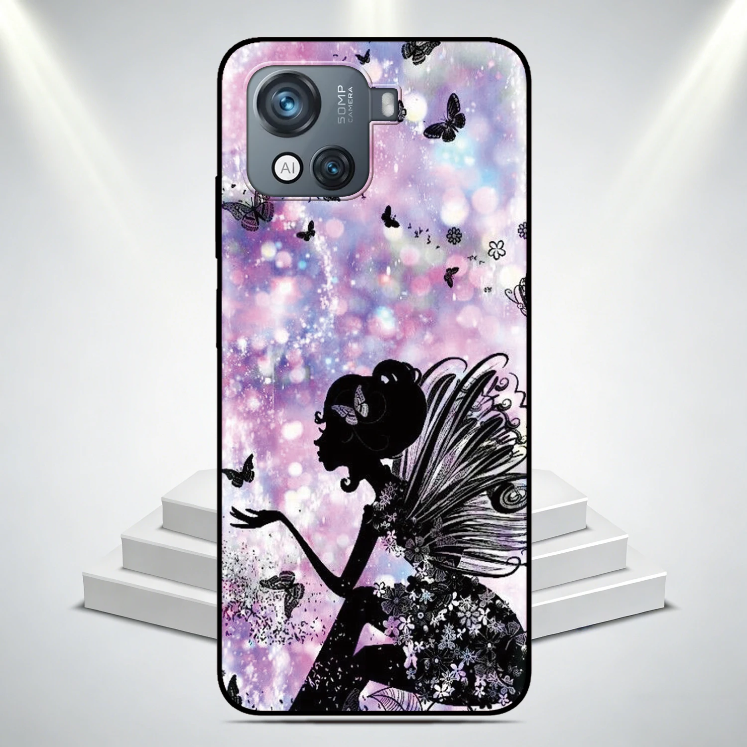Butterfly Fairy Phone Case For ASUS Zenfone 10 9 8 Flip 5z ROG Phone 2 3 5 5s 6 7 Pro ZS630KL ZS661KS Custom Image Back Cover - view 3