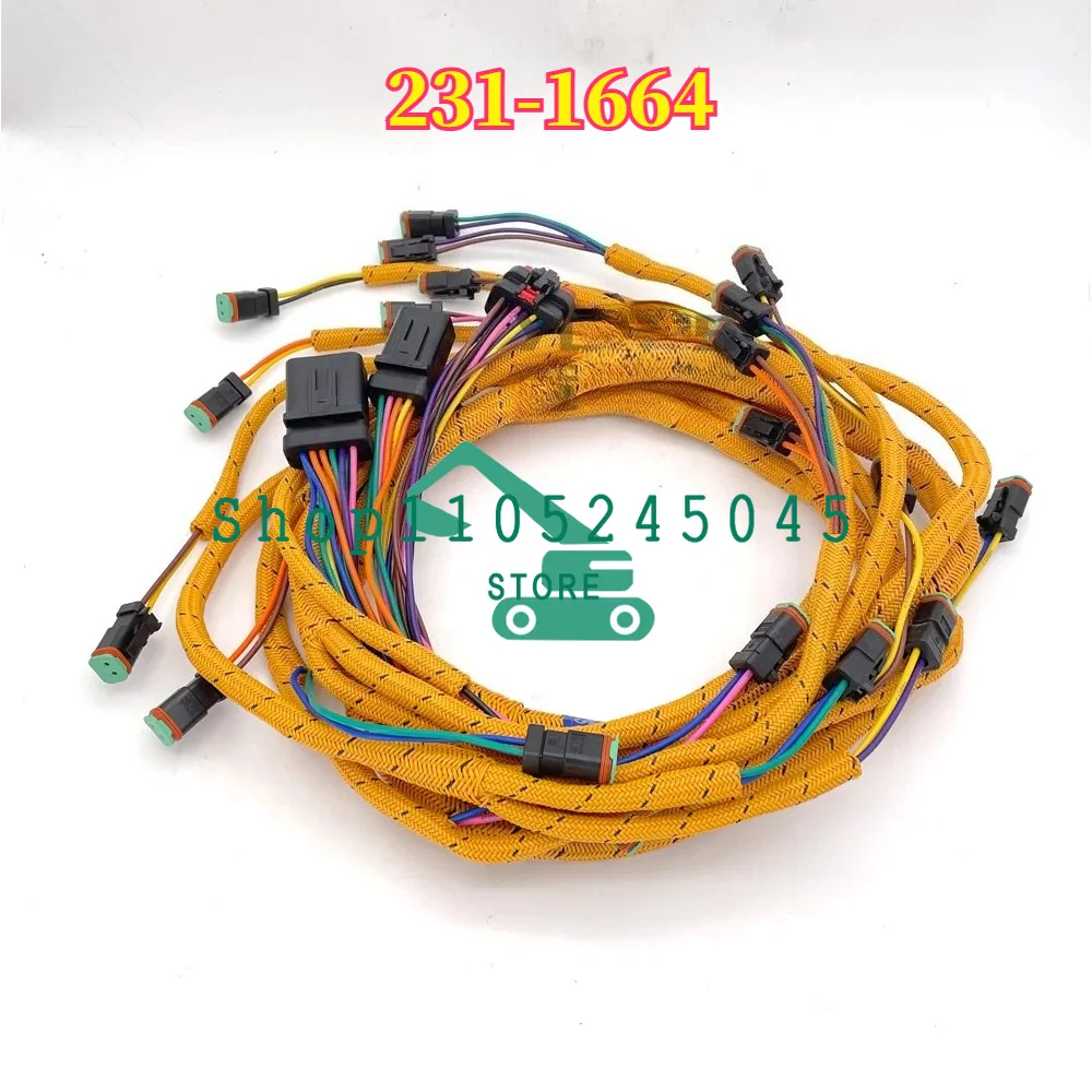 231-1664 365C Distribution Solenoid Valve Wiring Harness for Parts Excavator Accessories