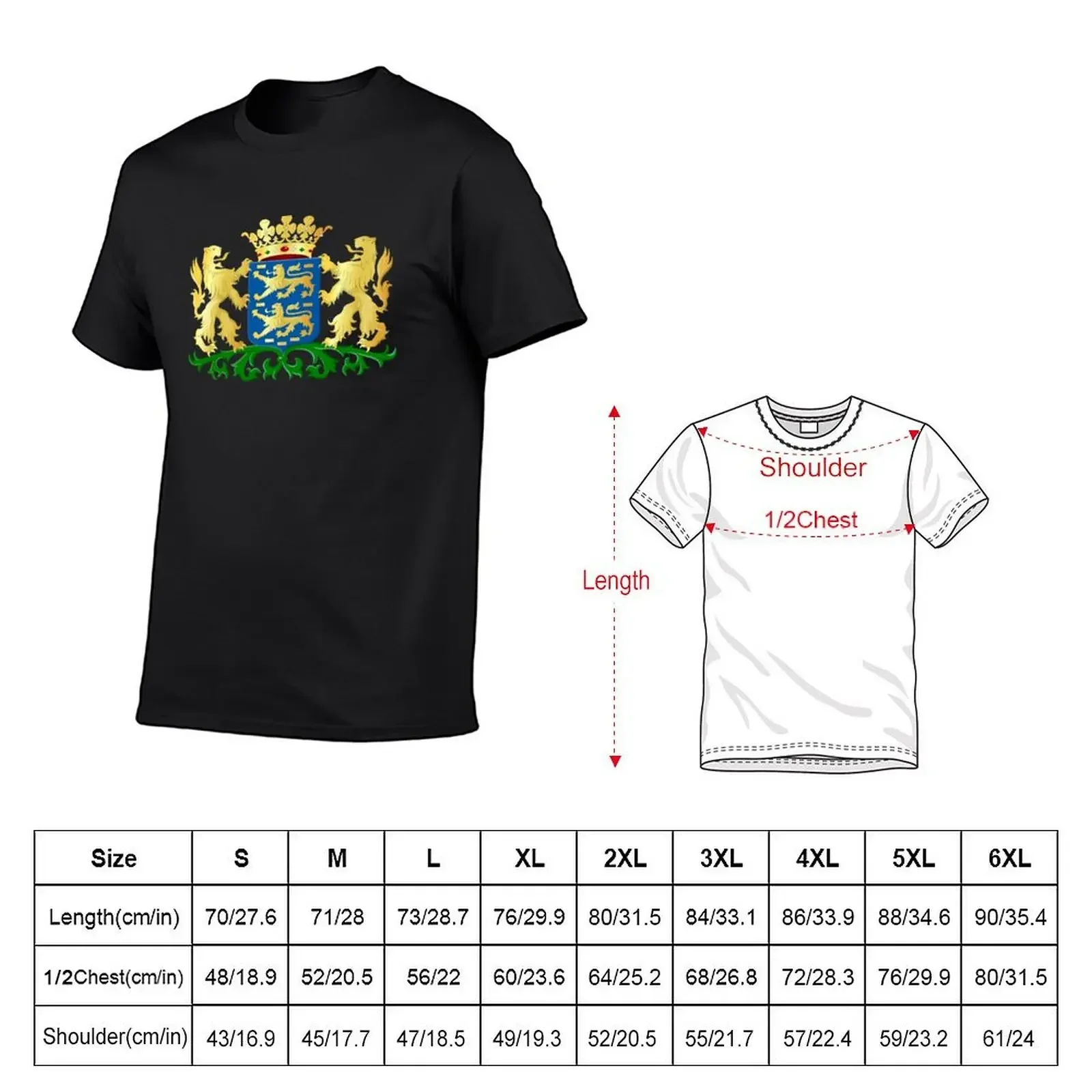 Friesland Coat of Arms, Netherlands T-Shirt aesthetic clothes quick-drying t shirts men