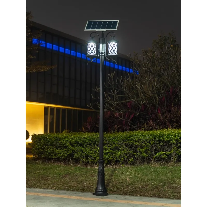 Solar garden lights, outdoor waterproof, super bright, community garden, villa, garden, yard, lawn, high pole landscape street l