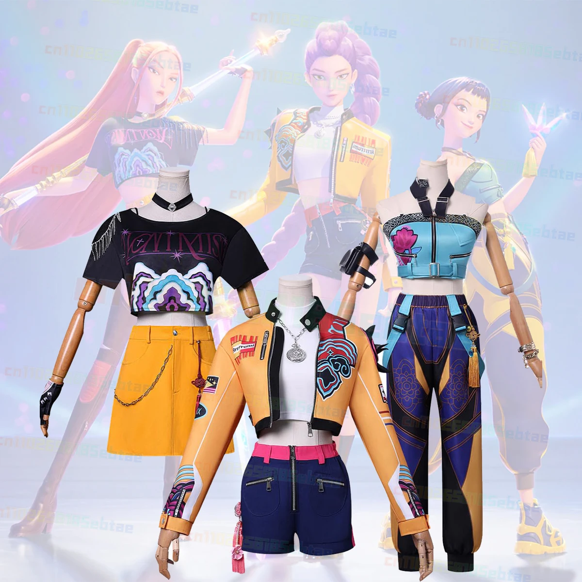 

2025 KPOP Demon Costume for Women Rumi Mira Zoey Cosplay Halloween Cosplay Costumes Performance Deluxe Suit