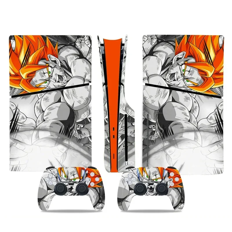 Animation Dragon Ball PS5 Disc Skin Aufkleber Dekor-Abdeckung für Konsole und Controller PS5 Standard Disk Skin Vinyl-Aufkleber