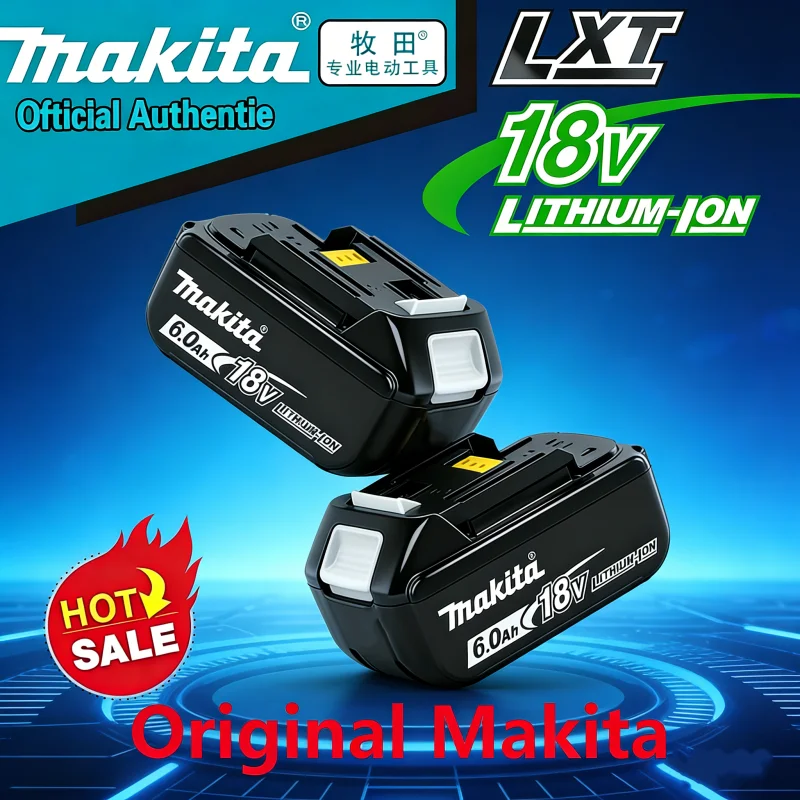 

100% Оригинальный 18В 6Ач литий-ионный аккумулятор Makita BL1840 BL1830B BL1850B BL1850 BL1860 BL1815, замена