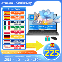 【New】 Teclast F17Plus portable, 17,3 inch, 16GB RAM 512GB SSD for Intel N95, Windows 11 Pro, Notebook with 180 ° turn backlit keyboard mini-HDMI