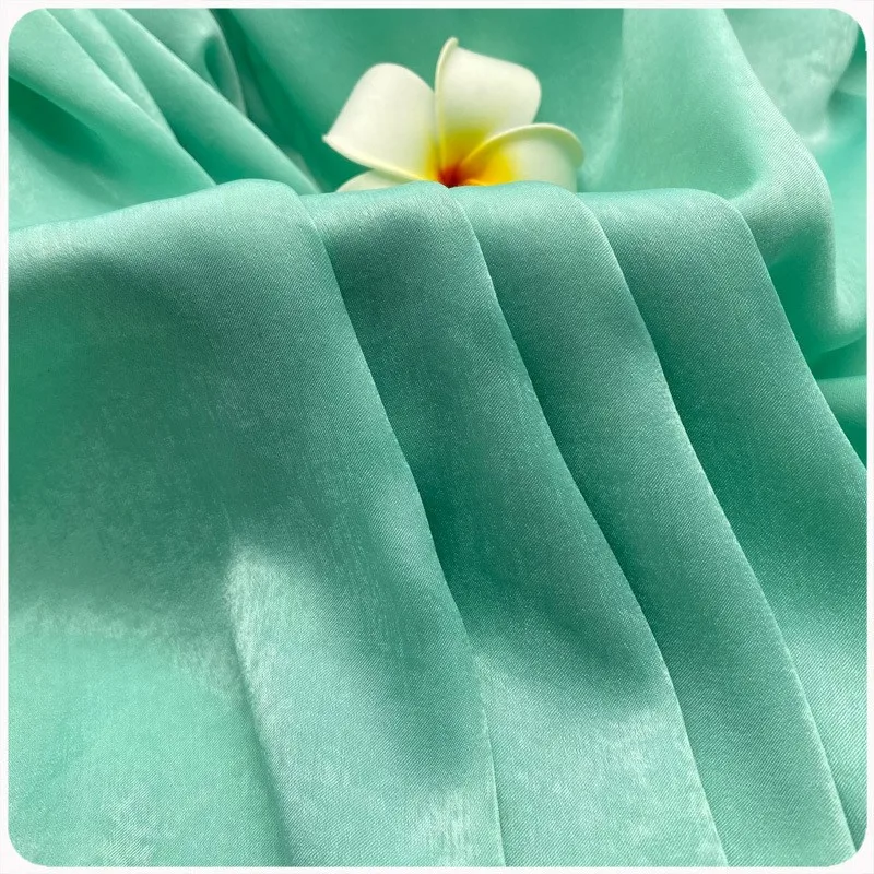 

Glossy copper velvet satin fabric silk for women's tops dresses Hanfu and shoe materials