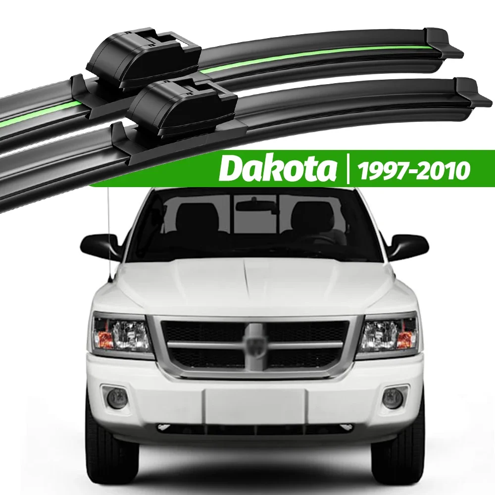 

For Dodge Dakota 1997-2010 2pcs Front Windshield Wiper Blades 1998 2000 2002 2004 2006 2007 2008 Windscreen Window Accessories