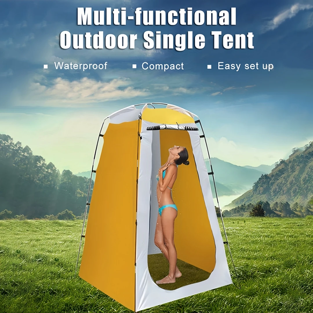 

Портативная душевая палатка, застежка-молния, мобильный туалет и раздевалка — идеально подходит для кемпинга, пляжа и походов